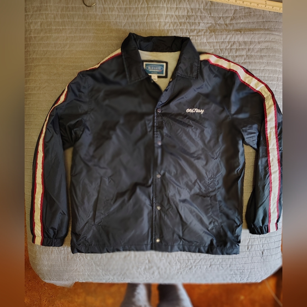 Old Navy NWOT 94 Reissue 90s Vintage style Coach Baseball Varsity lined Jacket
